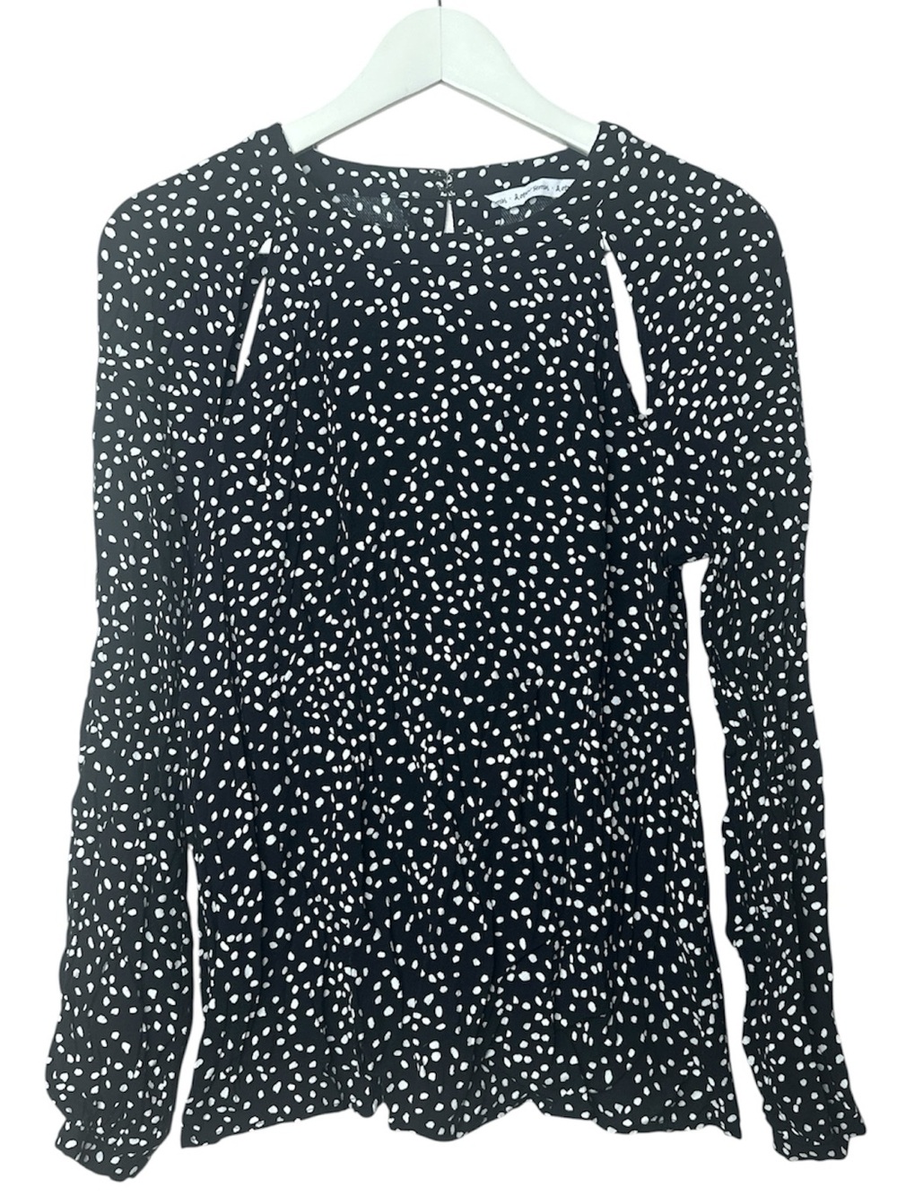 & Other Stories Polka Dot Cut Out Blouse Size 10